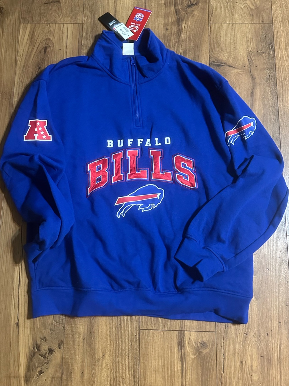 NFL Blue Pullover with Team Apparel Tag with Pockets